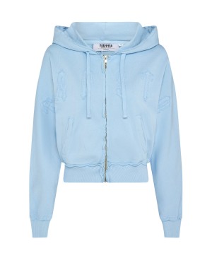 Baby Blue Trapstar Irongate Cropped Batwing Zip Women's Tracksuits Canada | AZMRK-0784