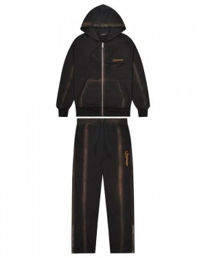 Black Brown Trapstar Irongate Rivet 2.0 Men's Tracksuits Canada | JIUKW-5138