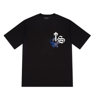 Black Trapstar Ancient Legend Men's T-shirts Canada | RJNYW-8075