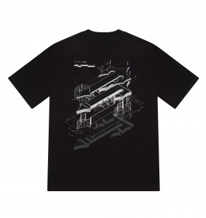 Black Trapstar DIY 3.0 Men's T-shirts Canada | NJTEP-4215