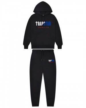 Black Trapstar Decoded Chenille Hooded Men's Tracksuits Canada | NDWUH-8207