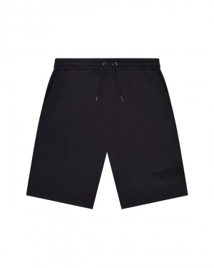Black Trapstar Decoded Chenille Men's Shorts Canada | GAXOJ-4057