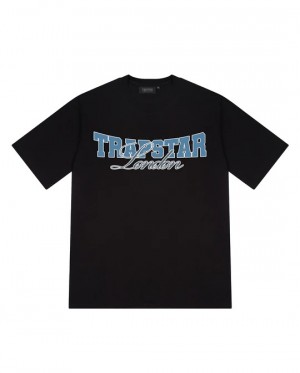 Black Trapstar Drop Out Men's T-shirts Canada | AVBWM-9071