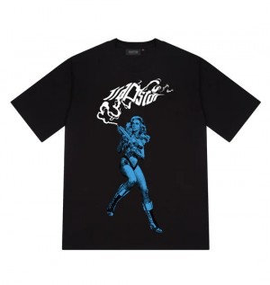 Black Trapstar Extraordinary Men's T-shirts Canada | UKDEV-0672