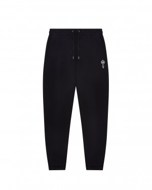 Black Trapstar Foundation Men's Sweatpants Canada | BWNYZ-5804