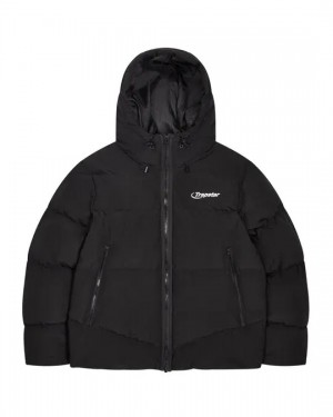 Black Trapstar Hyperdrive Men's Puffer Jackets Canada | GKWHZ-7198
