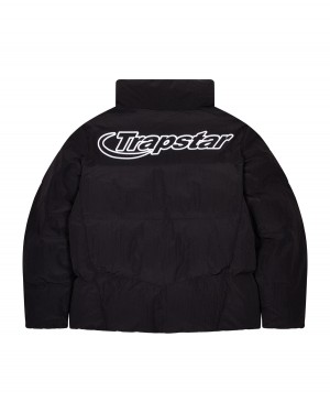 Black Trapstar Hyperdrive Ripstop Men's Puffer Jackets Canada | CJIVB-7568