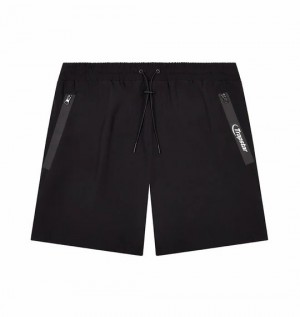 Black Trapstar Hyperdrive Tech Men's Shorts Canada | UPERM-7456
