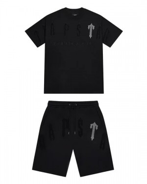 Black Trapstar Irongate Arch 2.0 Men's Short Set Canada | BGHAW-3784