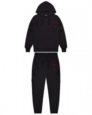 Black Trapstar Irongate Arch Chenille 2.0 Men's Tracksuits Canada | MTXBE-9327