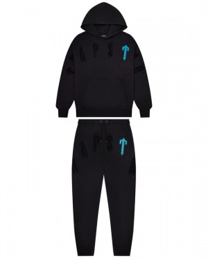 Black Trapstar Irongate Arch Chenille 2.0 Men's Tracksuits Canada | QYMSA-3740