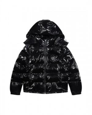 Black Trapstar Irongate Men's Puffer Jackets Canada | NTBGV-3152