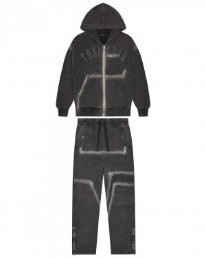 Black Trapstar Irongate Rivet 2.0 Men's Tracksuits Canada | PAHXL-1059