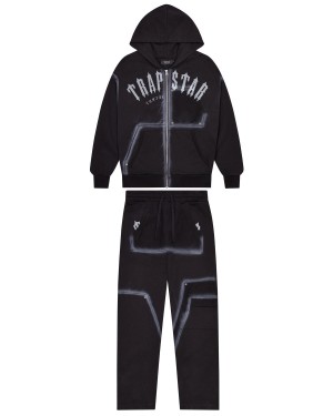 Black Trapstar Irongate Rivet 2.0 - Blackstorm Edition Men's Tracksuits Canada | ZMNES-9054