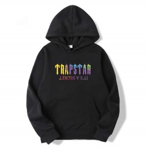 Black Trapstar It’s A Secret Men's Hoodies Canada | RNULS-4195