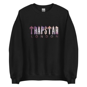 Black Trapstar London Galaxy Men's Sweatshirts Canada | LTJVB-0346