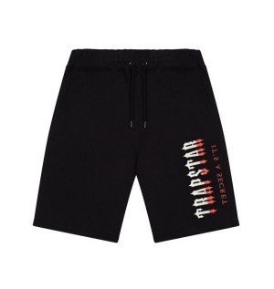 Black Trapstar London Oversized Decoded Men's Shorts Canada | LCXIH-6721