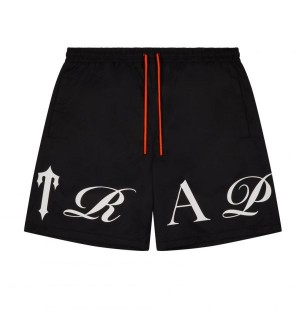 Black Trapstar London Script Swimming Men's Shorts Canada | MKDYS-9527