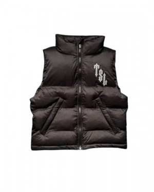 Black Trapstar Men's Gilet Canada | SYPCD-5207