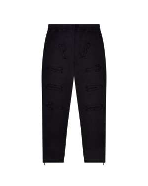 Black Trapstar Patchwork Irongate Men's Sweatpants Canada | RZGYT-7082
