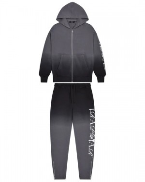 Black Trapstar Script 2.0 Men's Tracksuits Canada | TPSYU-2043