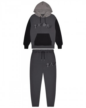 Black Trapstar Script Men's Tracksuits Canada | BMEZS-2901