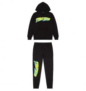 Black Trapstar Speedster Hoodie Men's Tracksuits Canada | HIYOX-5182