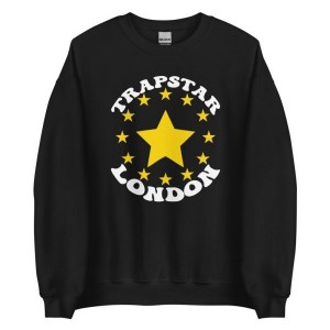 Black Trapstar Stars London Men's Sweatshirts Canada | PRBOU-8632