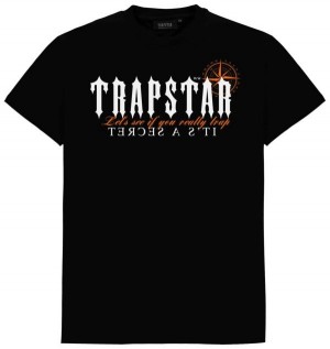 Black Trapstar X Central C Men's T-shirts Canada | AEWDU-9548