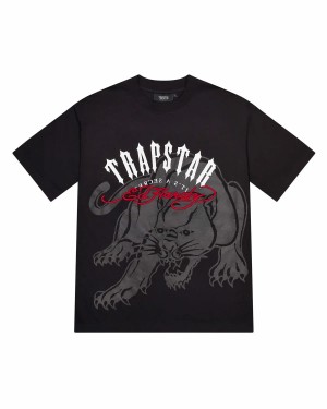 Black Trapstar X Ed Hardy Arch Men's T-shirts Canada | CRXYT-9825