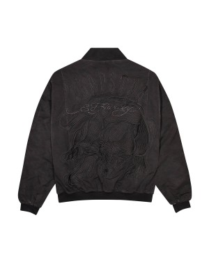 Black Trapstar x Ed Hardy Bomber Men's Jackets Canada | POEGX-9265