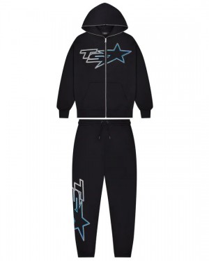 Black Trapstar Ts Star Men's Tracksuits Canada | ICWNB-6910
