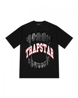 Black Trapstar Vicious Victory Men's T-shirts Canada | WDLIP-1463