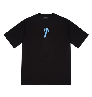 Black Trapstar Writers Art Of Wer Men's T-shirts Canada | TPSJU-1238