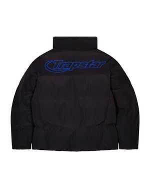 Black / Blue Trapstar Hyperdrive Ripstop Men's Puffer Jackets Canada | XSVAI-4057