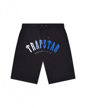 Black / Blue Trapstar Irongate Arch Gel Men's Shorts Canada | HPFRO-8026