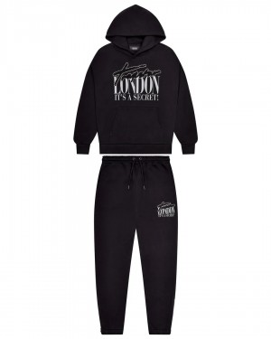 Black / Crystal Trapstar London Men's Tracksuits Canada | YLZAC-3465