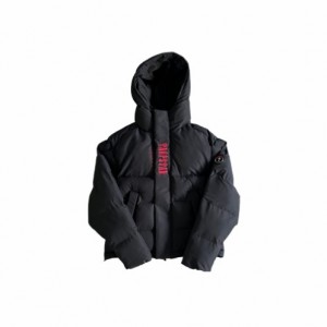 Black / Red Trapstar Decoded 2022 Hooded Men's Puffer Jackets Canada | BCXIU-2641