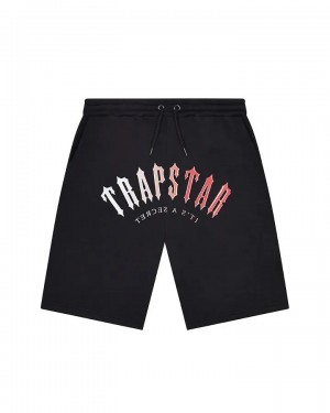 Black / Red Trapstar Irongate Arch Gel Men's Shorts Canada | NFXUT-4256
