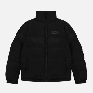 Black / White Trapstar Hyperdrive Men's Puffer Jackets Canada | VGKER-8217
