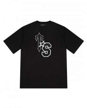 Black / White Trapstar Ts Star Men's T-shirts Canada | ZHAOB-4830