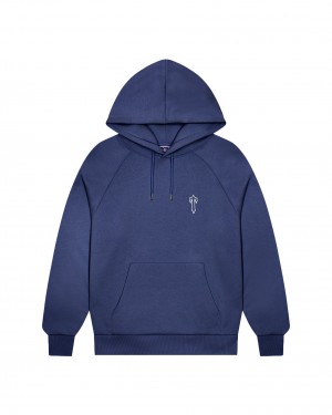Blue Trapstar Foundation Men's Hoodies Canada | KRYSC-1834