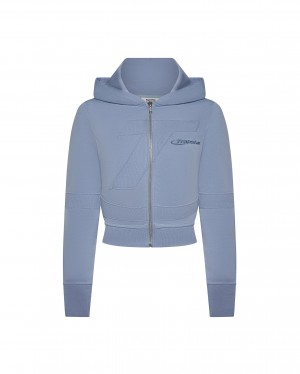 Blue Trapstar Hyperdrive Rib Panel Zip Women's Tracksuits Canada | ZLDPH-6893