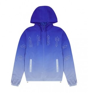 Blue Trapstar Irongate Quilted Men's Windbreaker Canada | XGMAZ-2905