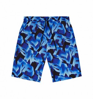 Blue Trapstar London 3d Swimming Men's Shorts Canada | QCZNL-9087
