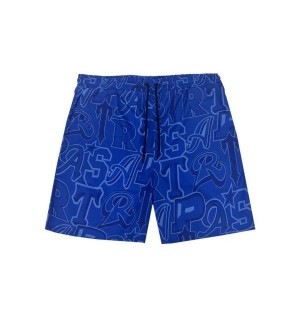 Blue Trapstar London Wildcard Swimming Men's Shorts Canada | JCMWI-3958