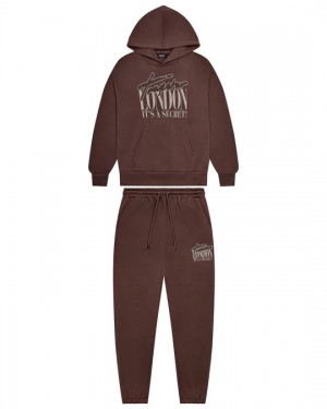 Brown / Crystal Trapstar London Men's Tracksuits Canada | EDJKA-2170