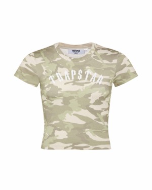 Camo Trapstar Desert Camo Irongate Baby Women's T-shirts Canada | FYUSL-0915