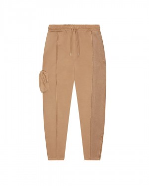 Coffee Trapstar Construct Hyperdrive Men's Sweatpants Canada | YBTDZ-9180