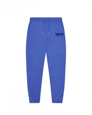Deep Blue Trapstar Chenille Decoded Men's Sweatpants Canada | BSVLY-5380